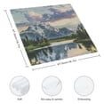 thumbnail image 3 of WERPE Mountain Range Lake Forest Cloth Napkin Reusable Party Dinner Decoration Washable Napkins 4 PCS, 3 of 7