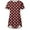 Wine-05, variant on HADST Womens Polka Dots T-Shirts Summer Short Sleeve Plus Size Irregular Hem Casual Blouses Top S-XXL