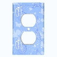thumbnail image 2 of Metal Light Switch Plate Cover Romantic Paris  Eiffel Tower Bicycle Cupid Blue PRS018, 2 of 13