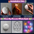 thumbnail image 3 of 3 Pack Easter Window Lights Hanging Decorations Yellow Blue Pink Easter Egg Lights with Suction Cup, Outdoor Easter Decorations Indoor Battery Operated Easter Lights for Home Door Wall Easter Decor, 3 of 14