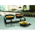 thumbnail image 4 of Cuisinart 1800 Watt Countertop DOUBLE Electric Burner with 6 Heat Settings and Brushed Stainless-Steel Housing, 4 of 4