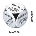 thumbnail image 5 of Food Dice Game Food Decision Dice for Couple Santa Swap Gift Exchange Dice Gifts for Girlfriend Boyfriend Anniversary Steel Gifts Wife Husband White Elephant Christmas Stocking Stuffer Valentine, 5 of 5