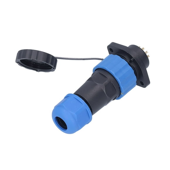 Toma de corriente de aviación Jadeshay impermeable IP68 conector de alimentación con brida