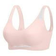 thumbnail image 6 of Breezora Breathable Comfort Wireless Bra Supportive Seamless Bralette Lightweight Everyday Brassiere XXL Size Light Blue, 6 of 7
