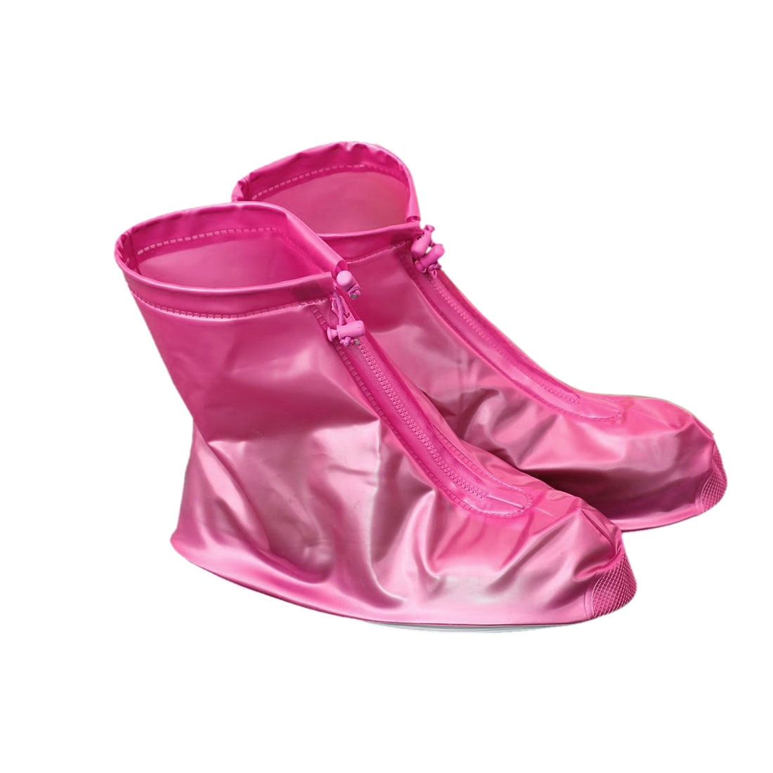 Pair Pink Size L Anti-slip Reusable Waterproof Rain Shoes Cover Guard ...