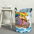 thumbnail image 6 of Sikiie Rainbow Animals on Noah's Ark Print Round Dirty Clothes Basket, Waterproof Standing Foldable Storage Basket, for Laundry Room, Bedroom, Bathroom Storage-Medium, 6 of 6