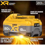 DEWALT 20 -Volt 2 -Pack Lithium-ion (8 Ah 8 Ah Battery and Charger) DCB2108-2C