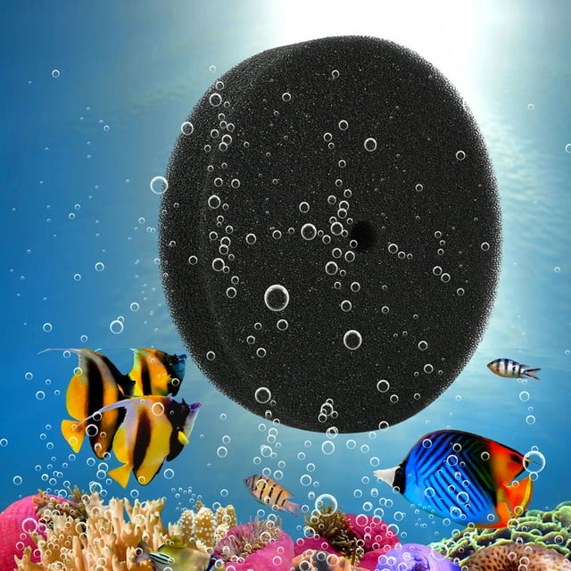 Filtro bioquímico de algodón, esponja redonda para acuario, práctico filtro de esponja redonda, filtro redondo de algodón para pecera, tecnología innovadora de algodón