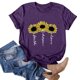 thumbnail image 4 of Pntutb Mujeres Casual Carta Impresión Mangas Cortas O-Cuello Camiseta Suelta Blusa tops Pntutb Pntutb-3537, 4 of 5