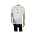thumbnail image 3 of Mens Polo Shirt Slinky Sheer Short Sleeves Soft Touch Stacy Adams 57006 White, 3 of 6