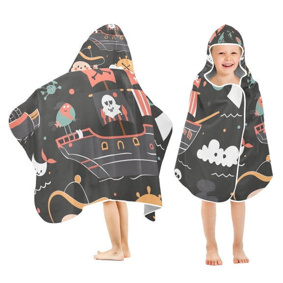 Pirate Ship Child Kid Bath Towels Bath Beach Towel Super Soft and Absorbent for Kid Girl Boy Babie Toddler Infant