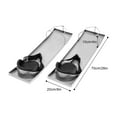 thumbnail image 2 of 2pcs 28'' x 8'' Pair Concrete Knee Boards Slider Knee Boards Kneeler Board Stainless Steel Kneeboards with Protection Pad, 2 of 12