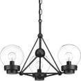 thumbnail image 1 of Progress Canada Spatial 3-Light Semi Flush Mount Ceiling Light, Black, 1 of 1