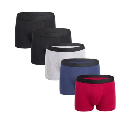 

DORKASM Men Briefs Boxer Pack Soft Cotton Breathable Men s Bikini Underwear Underwear for Men Multicolor XL 5 Pack