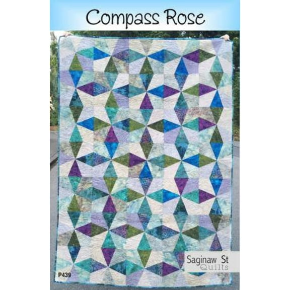 Compass Rose Quilt Pattern by Saginaw St Quilts