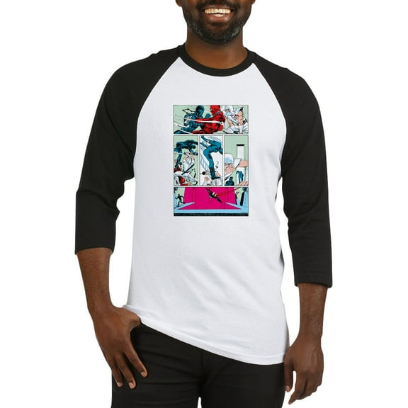 CafePress - G.I. Joe Snake Eyes Vs. Storm - Cotton Baseball Jersey, 3/4 Raglan Sleeve Shirt