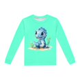 thumbnail image 5 of SXcggal One Ensemble de Pyjama pour Enfants Imprimé Dinosaure Col Rond Manches Longues Pantalon Long Vêtements de Maison (2-9 Ans) Ensemble Mignon et Léger pour Garçons et Filles, 5 of 5