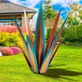 thumbnail image 2 of Large Tequila Rustic Sculpture, Metal Agave Plants for Outdoor Patio Yard, Home Decor Hand Painted 55cm, 2 of 7