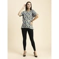 thumbnail image 6 of Moomaya Womens Printed Summer Tunic Top, Round Neck, Elbow, Loose-Fit Casual Top, 6 of 9