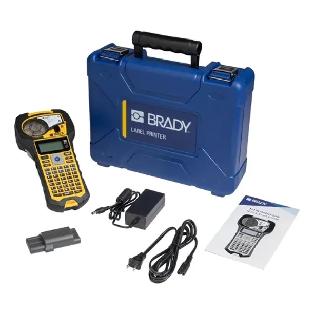 Brady M210 Kit de Impresora de Etiquetas portátil (M210-KIT), Amarillo/Negro