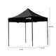 thumbnail image 3 of Carpa Toldo Plegable 2x2 Reforzado Impermeable para Exterior/Jardín /Negro, 3 of 3