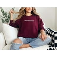 thumbnail image 2 of Moonlight Apparel Minimalist Overstimulated Graphic Sweatshirt for Women Casual Comfort Crewneck Pullover, 2 of 7