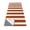 Orange, variant on Burnt Orange Striped Yoga Towel for Hot Yoga Non Slip, Thanksgiving Orange White Stripes Yoga Mat Towel Absorbent Yoga Sweat Towels Microfiber Hot Yoga Blanket for Bikram Pilates 26"x74"