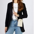thumbnail image 4 of Michael Kors Women's Pebbled Leather Crossbody Handbag, Vanilla Acorn, 4 of 4