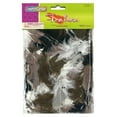 thumbnail image 2 of chenille kraft ck-450008 assorted turkey plumage feathers, 1.7" height, 5.3" wide, 4.9" length, natural (125 count), 2 of 2