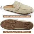 thumbnail image 3 of Ablanczoom Mules Women Flats Shoes: Loafers Women Comfortable Dressy Round Toe Slip-on Work Slides Sandals, 3 of 6