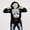 Black, variant on Hotiary 2-6Y Kids Boys Girls Glow In The Dark Halloween Skeleton Costumes Hooded Top Hoodies Pant with Hood