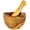 Medium -4.5in diameter, variant on Olive Wood Mortar & Pestle. Medium and Large Size Mortar & Pestle Made of Mediterranean Olive Wood