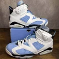 thumbnail image 2 of Ni - ke Jordan 6 Retro Mid UNC Home Size 10.5 CT8529-410 Blue White Men’s Sneakers Rare, 2 of 5