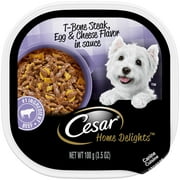 Cesar Beef, Cheese & Egg Flavor Wet Dog Food for Adult, 3.5 oz. Tray