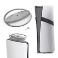 thumbnail image 1 of JYS Support Vertical Universel pour PS5 Pro/PS5 Slim - Base Circulaire en Métal Robuste pour Tous les Modèles PlayStation 5 (Disque/numérique), Support Vertical Stable pour Console, 1 of 9