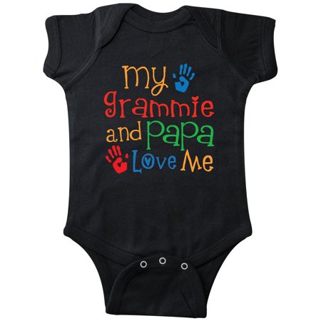 

Inktastic Grammie and Papa Love Me Gift Baby Boy or Baby Girl Bodysuit