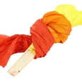 thumbnail image 1 of 2X Beautiful Silk Three Color Gradient Flame Dance Fan Hand Folding Bamboo Fan Decoration Fan for Ladies Womens Crafts, 1 of 7