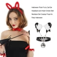 thumbnail image 3 of Qarigey Diadema con orejas de gato de peluche, accesorio de Cosplay, accesorios para festivales, gargantilla de corazón, práctico para llevar, Accesorio para el cabello tipo 12 Qarigey AP007137-12, 3 of 6