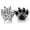 White, variant on Yokua Simulation Leopard Paw Plush Gloves Fluffy Animal Stuffed Toys Cosplay Mittens