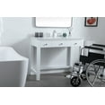 thumbnail image 3 of Elegant Lighting VF14842WH Hudson 42" Free Standing Single Basin Vanity Set - White, 3 of 7