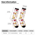 thumbnail image 5 of Yiaed Tulips Flowers Print Great elasticity Crew Socks Sports socks for Men and Women, 5 of 5