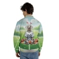 thumbnail image 5 of Happy Easter Hello Spring Weimaraner Playing Football All Over Print 3D Baseball Jacket Weim Gray Ghost Dog Lover Bomber Jacket Softball - 13003, 5 of 6