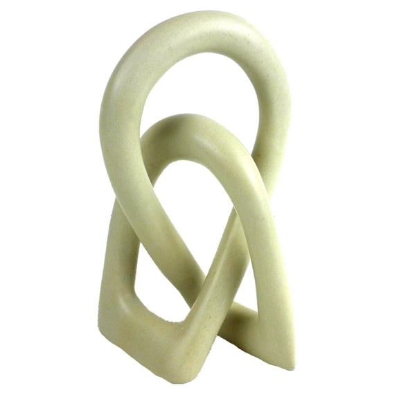 Natural Soapstone 6-inch Lovers Knot Smolart