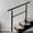 Stairs 1-2 steps handrail, variant on Single Post Handrail for Outdoor Steps - 41" Height Black Powder Coated Steel, DIY Tool Kit Included, Fits 1 or 2 Steps, Easy Installation & Corrosion Resistant