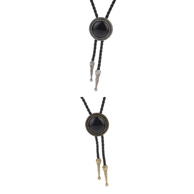 2pcs Bolo Tie Collar Colgante Vintage Vaquero Occidental Hombres Sunnimix vaquero bolo corbata