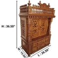 thumbnail image 4 of Teak Wood Temple for Home Wooden Temple Pooja Mandir Pooja Mandap Home Mandir Traditional Temple Hindu Mandir Handcrafted Temple Indian Temple Handmade Temple God Cabinet Home Decor - AtoZ India Cart, 4 of 5