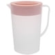 thumbnail image 1 of Hervidor de plástico para bebidas de 1,6 l, resistente al calor, para agua fría y jugo, con tapa (rosa), 1 of 5
