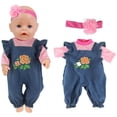 thumbnail image 4 of RRJ 3Pcs Doll Clothes For 14-18 Inch Dolls, Little One Doll Outfits And Fashion Accessories, Dress Up Costume ForGirlDolls, Birthday Gift ForKids, 18 Inch 16 Inch Doll Doll Clothes, 4 of 9