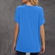thumbnail image 4 of Pntutb moda adulta mujer cuello redondo manga corta tops camiseta estampados sueltos cortos Pntutb Pntutb-6979, 4 of 8