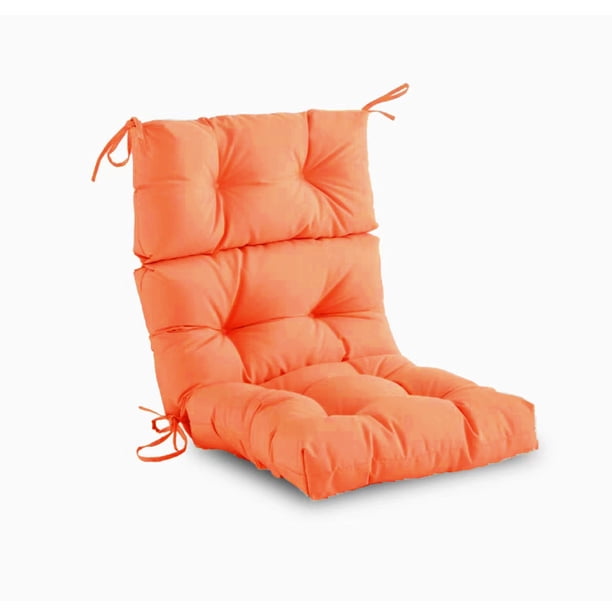 Nvzi Cojín para jardín, terraza, hogar, cocina, oficina, grueso y cómodo, 20,86 x 40 x 4,72 pulgadas (naranja)